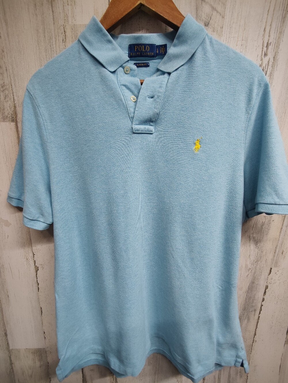 Polo Ralph Lauren Classic Fit Polo Shirt Men's Large Light Blue